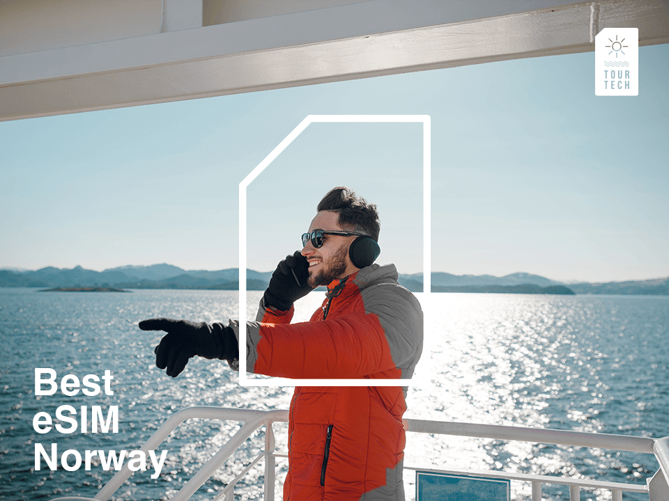 traveler using the best esim in norway